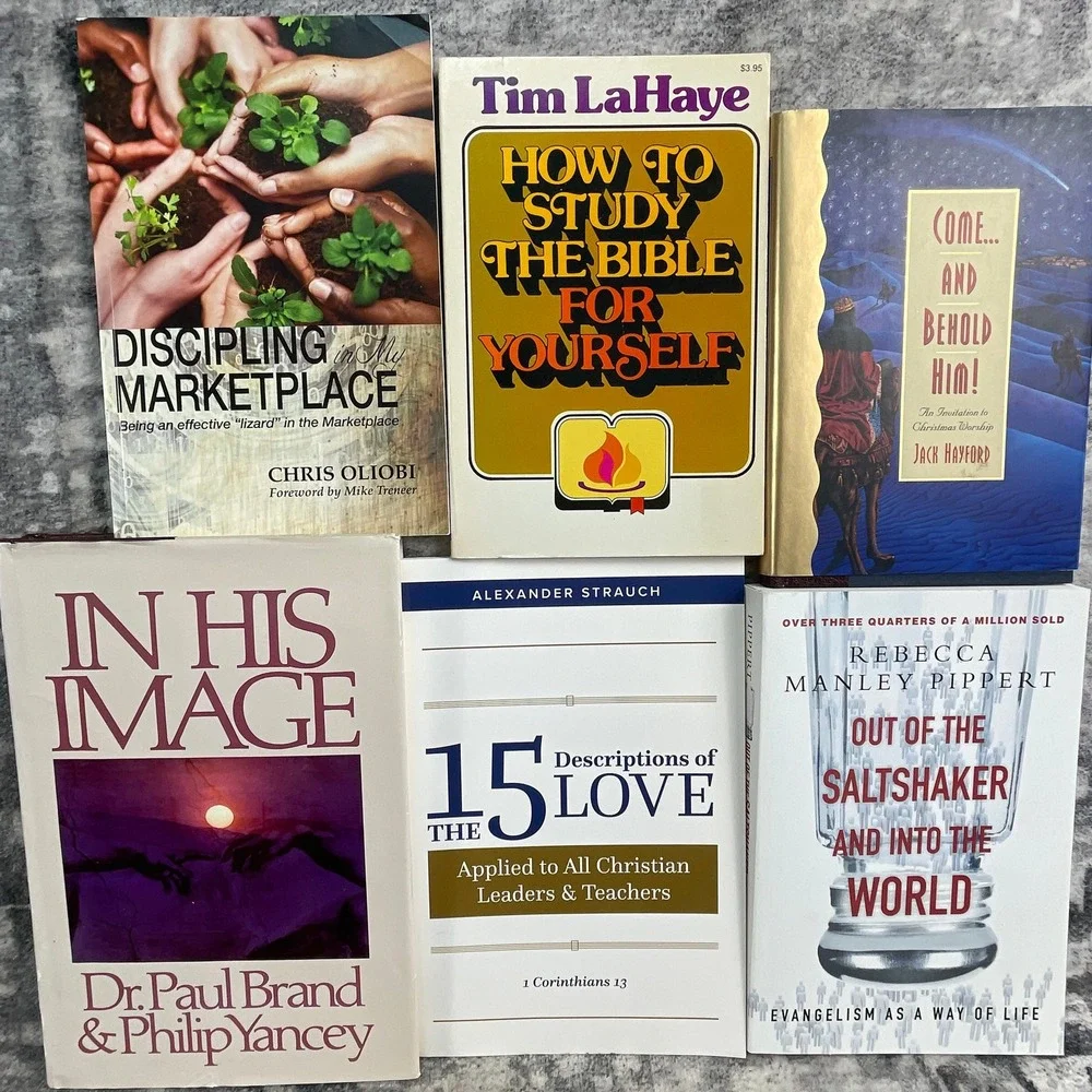 Christian Book Lot 6 pk Tim LaHaye Philip Yancey Jack Hayford Evangelism
